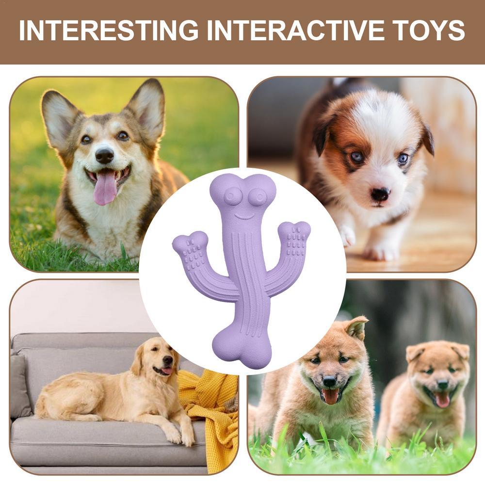 Durable Cactus-Shaped Pet Chew Toy Interactive Design